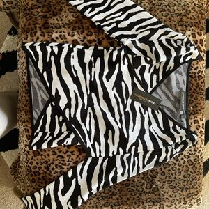 Zebra Print NY&Co Gabrielle Union sweater sz L
